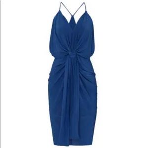 Misa Los Angeles Blue Domino dress